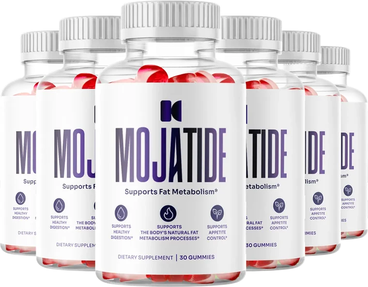 Six bottles of MojaTide gummies